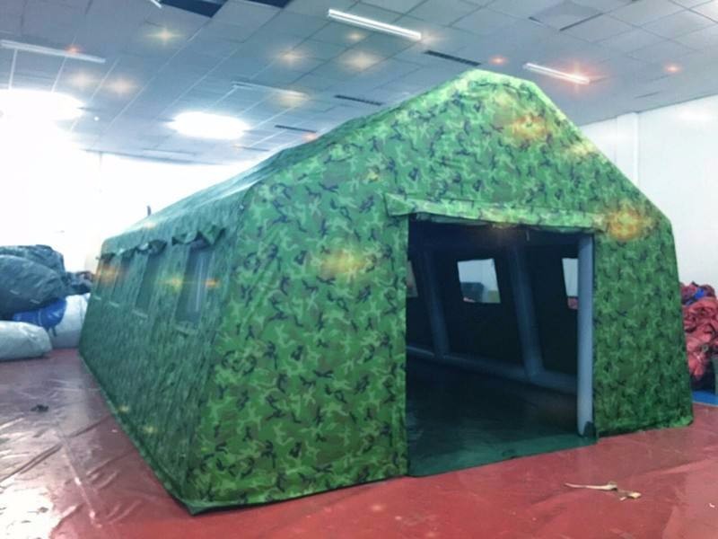 孟津迷彩军用充气帐篷
